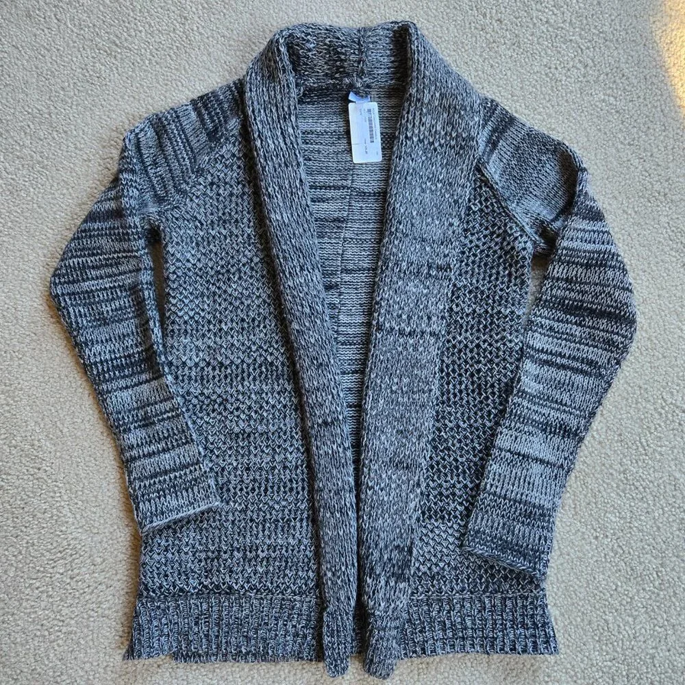 NWT bela.nyc Wool Cashmere Luxe Cardigan Grey - Picture 4 of 11